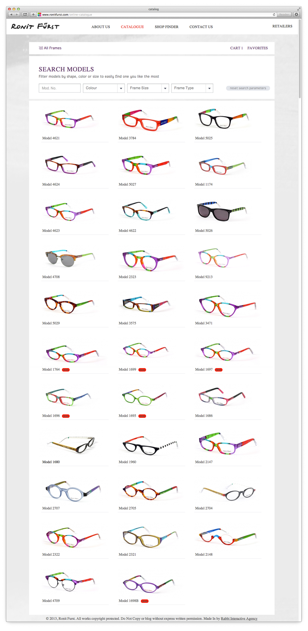 Viewing the Complete Glasses Catalog That Is Intelligently Updated in Real Time